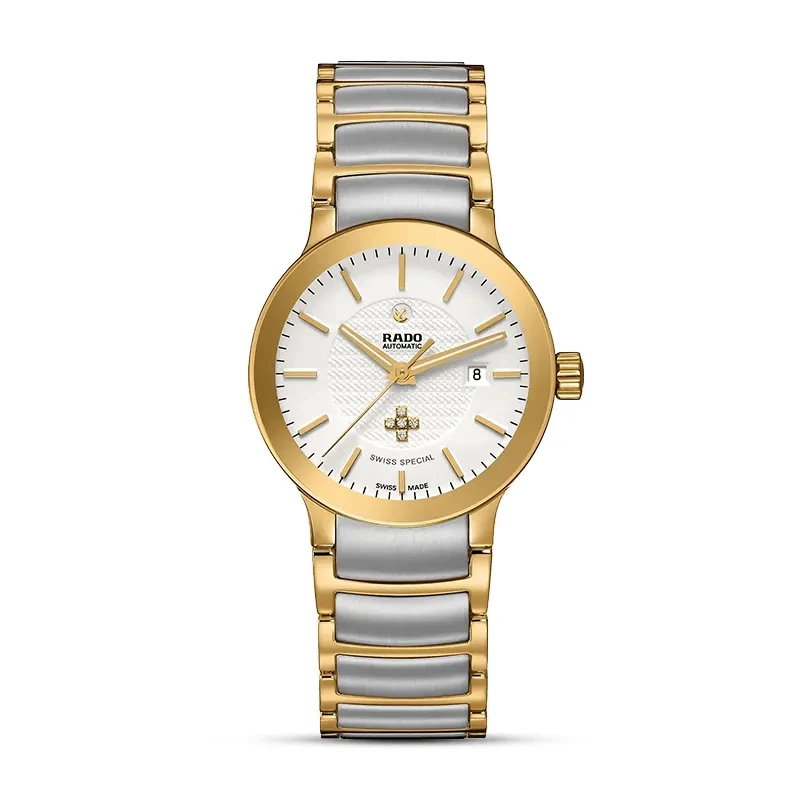 Rado Centrix 'Swiss Special' Cream Dial Two-tone Ladies Watch | R30080703